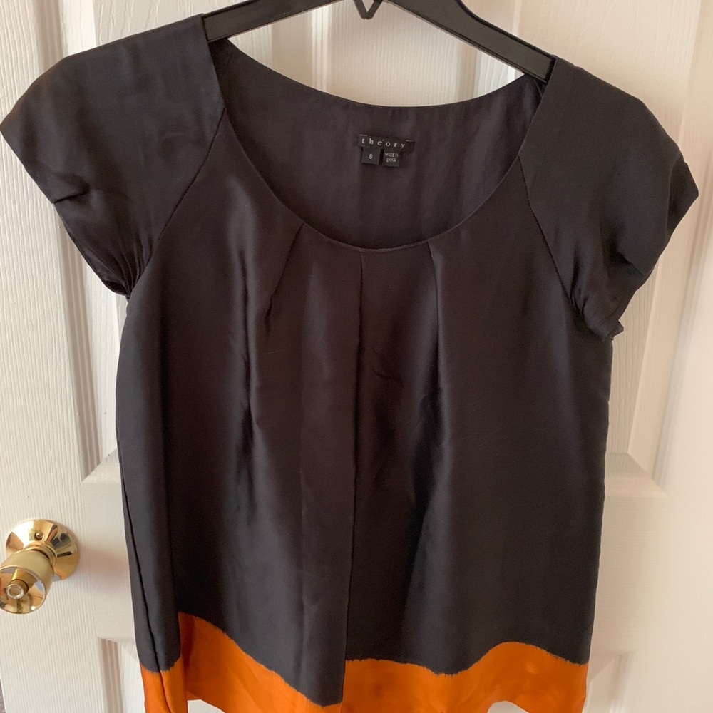Theory Black Blouse